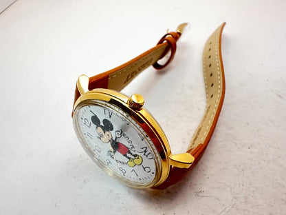 Disney mickey Analog Quartz Men Mouse Watch Men'S Unused