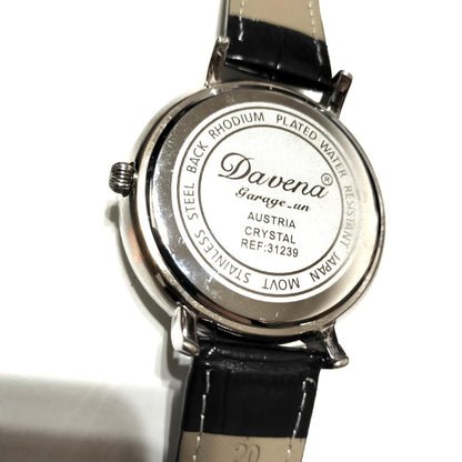 Analog Quartz Men Men Davena Rotating Spinning Watch Diamond Accent