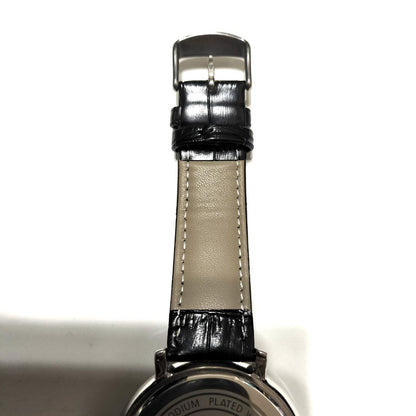Analog Quartz Men Men Davena Rotating Spinning Watch Diamond Accent