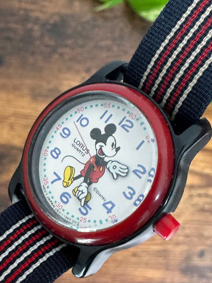 Lorus Disney Analog Quartz Women ロラス 希少レトロ ミッキー Watch