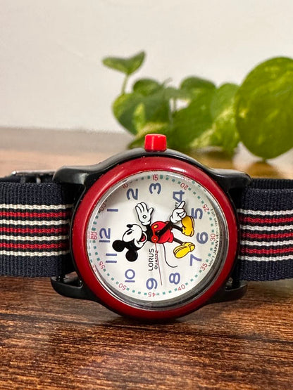 Lorus Disney Analog Quartz Women ロラス 希少レトロ ミッキー Watch