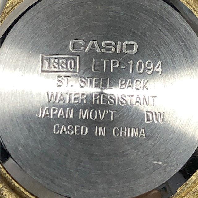 Casio LTP-109 Analog Quartz Women 美品 スタンダード 未使用品メタルバンド アナログ Working Item