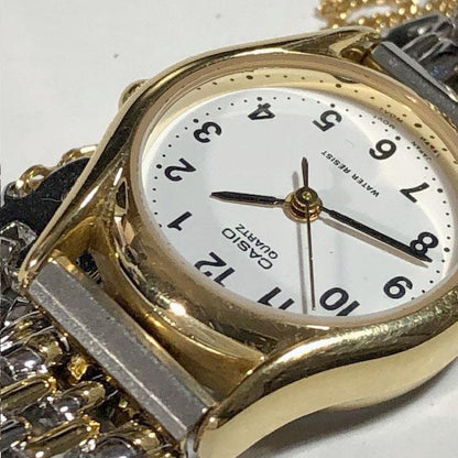 Casio LTP-109 Analog Quartz Women 美品 スタンダード 未使用品メタルバンド アナログ Working Item