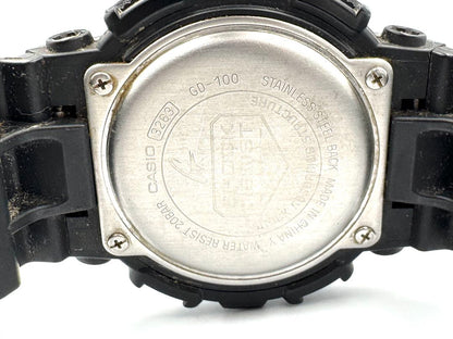 Casio G-Shock GD-100-1B Digital Quartz (Battery) Unisex Adults Module 3263 Vintage Black Men'S Watch Working