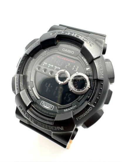 Casio G-Shock GD-100-1B Digital Quartz (Battery) Unisex Adults Module 3263 Vintage Black Men'S Watch Working