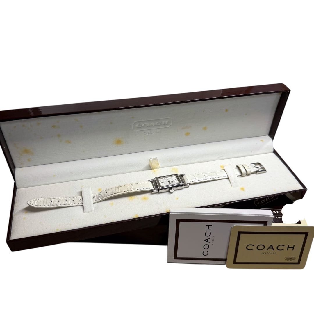 Coach Digital-Analog Quartz Women Watch Rectangular Case 2-Hand