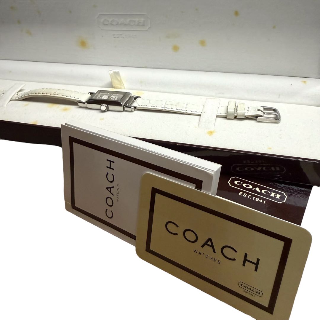 Coach Digital-Analog Quartz Women Watch Rectangular Case 2-Hand