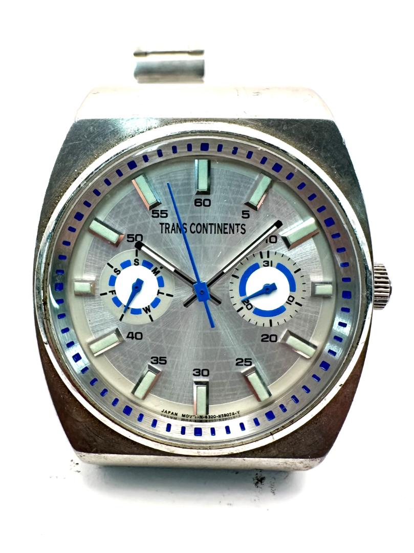 Transcontinents Analog Quartz Men Men Trans Continents Watch For Parts