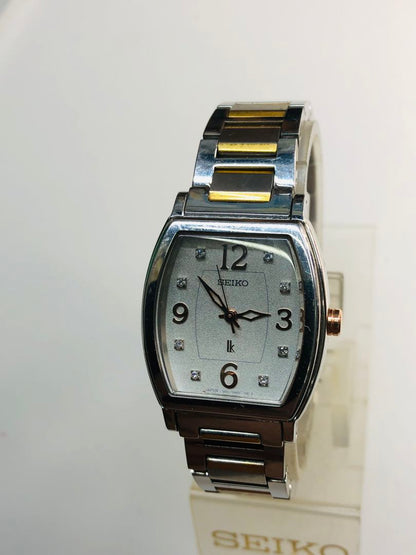 Seiko Lukia 1N01-0GA0 Analog Quartz Women's Watch Vintage Used