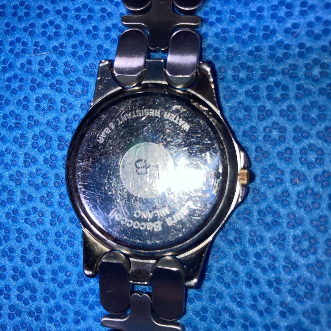 Laura Bacoccoli Milano Analog Quartz Women ラウラ・バコッコリ・ミラノ ローラバッコリーシェルコンビネーションwomen＆Menボーイ稼働中良品