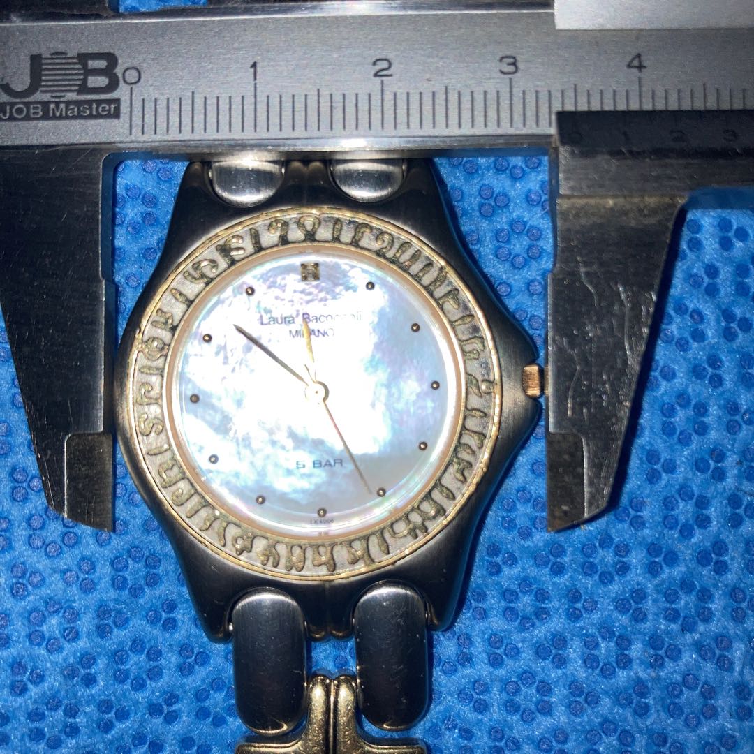 Laura Bacoccoli Milano Analog Quartz Women ラウラ・バコッコリ・ミラノ ローラバッコリーシェルコンビネーションwomen＆Menボーイ稼働中良品