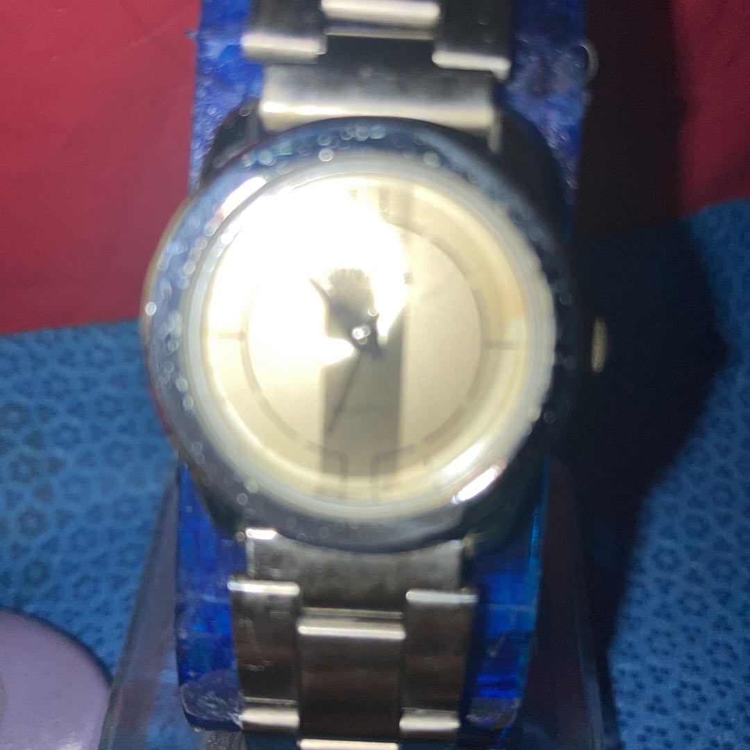 GENEVA Analog Quartz Women ジュネーブ アンティーク アナログwatch シルバーwomen通電確17㎝