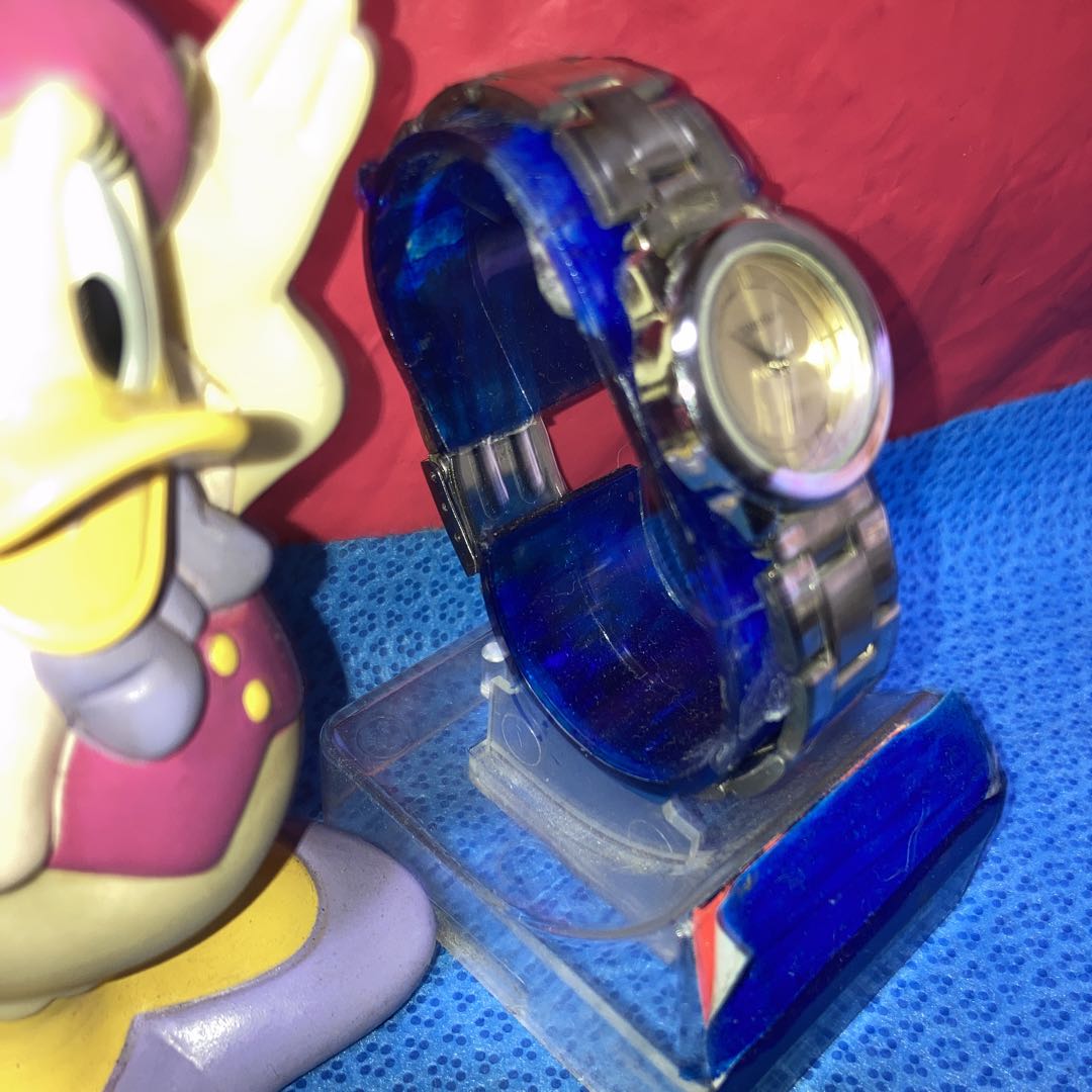 GENEVA Analog Quartz Women ジュネーブ アンティーク アナログwatch シルバーwomen通電確17㎝