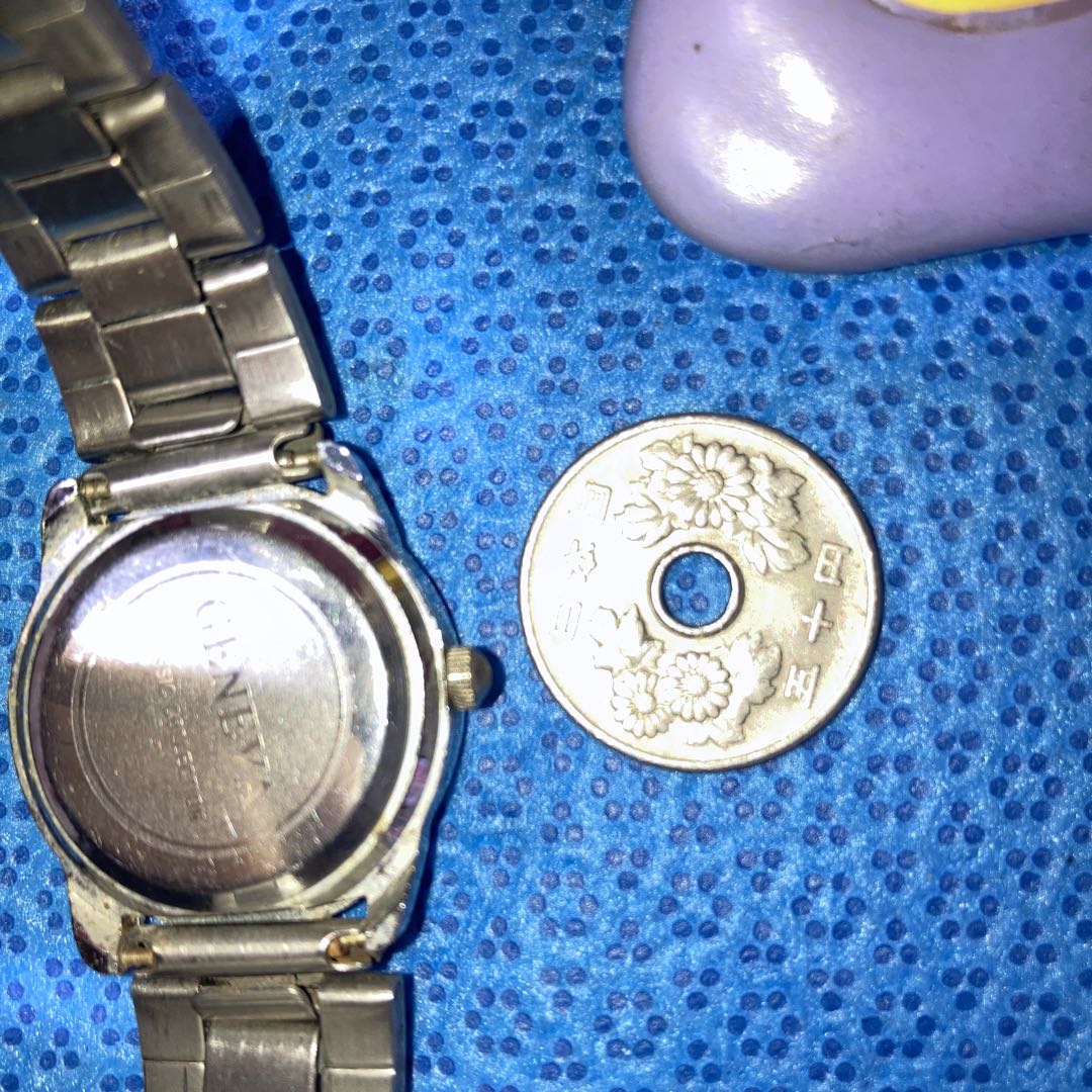 GENEVA Analog Quartz Women ジュネーブ アンティーク アナログwatch シルバーwomen通電確17㎝