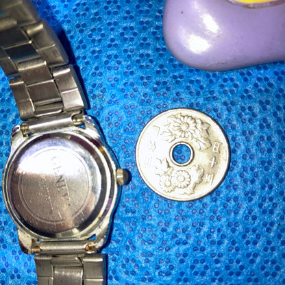 GENEVA Analog Quartz Women ジュネーブ アンティーク アナログwatch シルバーwomen通電確17㎝