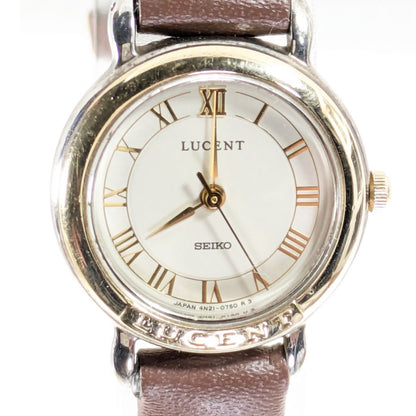 Seiko Lucent Analog Quartz Women Battery & Band Replaced Working Item