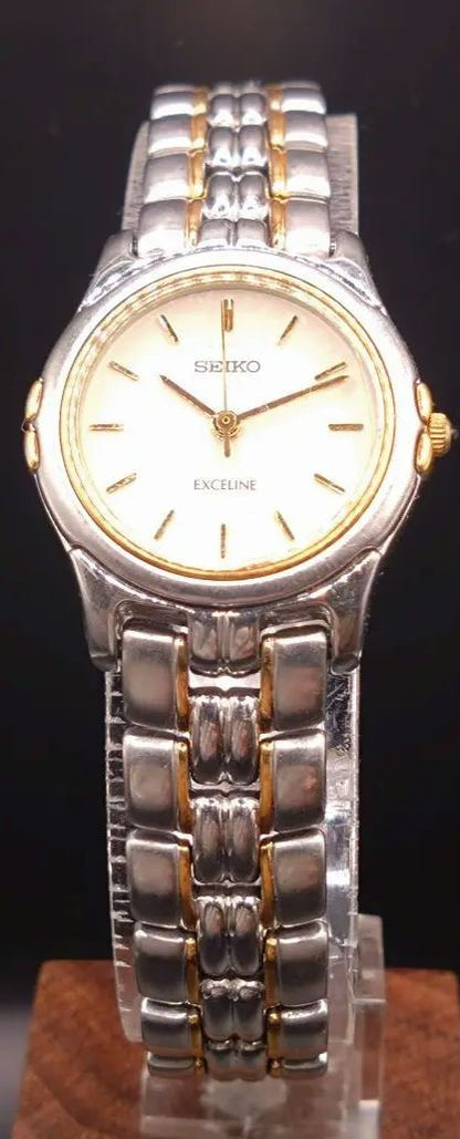 Seiko Exceline 2J31-001A Analog Quartz Women Beautiful Item Battery & Gasket Replaced