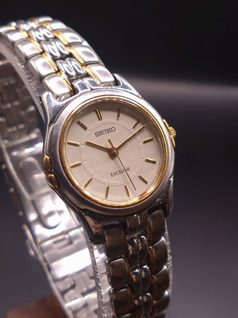 Seiko Exceline 2J31-001A Analog Quartz Women Beautiful Item Battery & Gasket Replaced