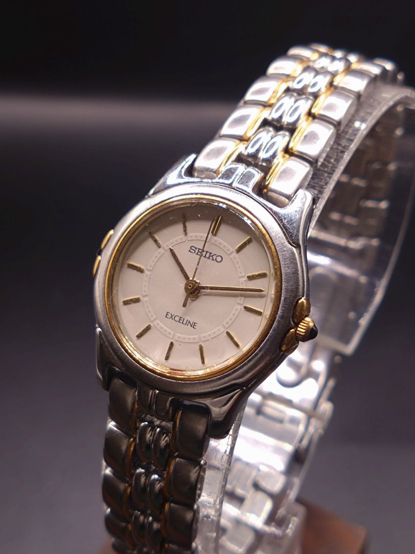 Seiko Exceline 2J31-001A Analog Quartz Women Beautiful Item Battery & Gasket Replaced