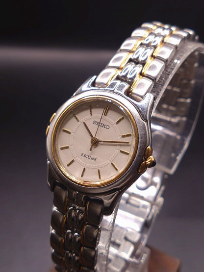 Seiko Exceline 2J31-001A Analog Quartz Women Beautiful Item Battery & Gasket Replaced