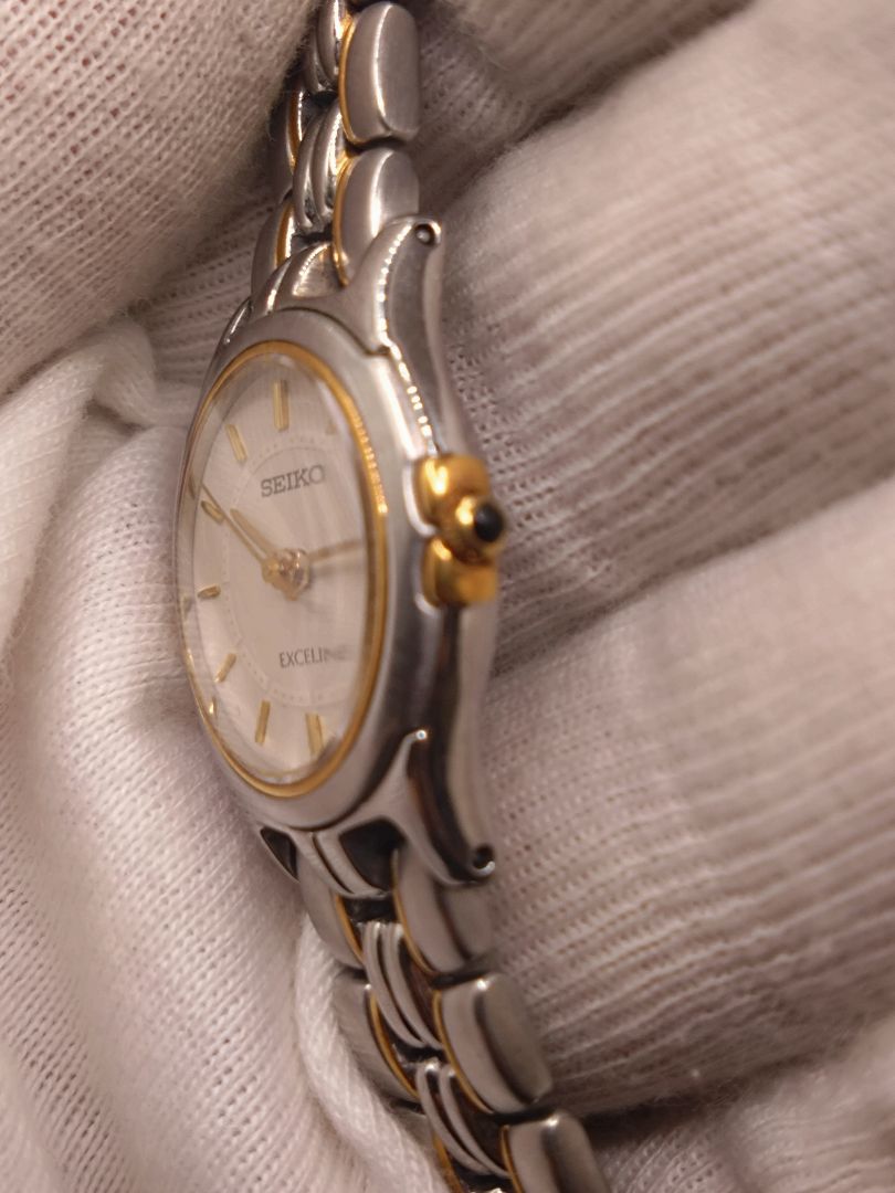 Seiko Exceline 2J31-001A Analog Quartz Women Beautiful Item Battery & Gasket Replaced