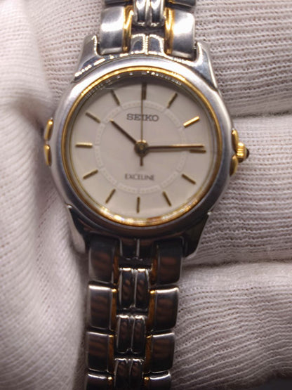Seiko Exceline 2J31-001A Analog Quartz Women Beautiful Item Battery & Gasket Replaced
