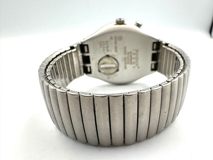 Swatch Irony V8 Analog Quartz Men Vintage Wristwatch 37Mm – Untested, Parts Or Repair