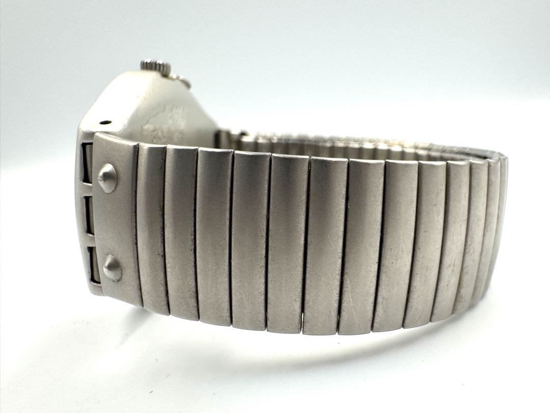 Swatch Irony V8 Analog Quartz Men Vintage Wristwatch 37Mm – Untested, Parts Or Repair