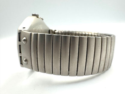 Swatch Irony V8 Analog Quartz Men Vintage Wristwatch 37Mm – Untested, Parts Or Repair