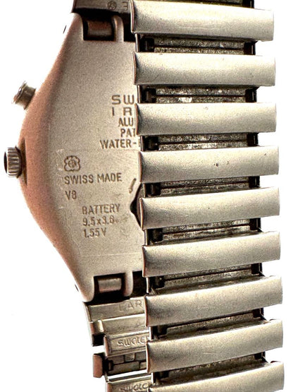 Swatch Irony V8 Analog Quartz Men Vintage Wristwatch 37Mm – Untested, Parts Or Repair