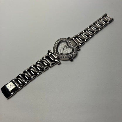 Alessandra Olla Analog Quartz Women アレッサンドラ・オッラ アレサンドラオーラ ハート型 Womenwatch ストーンベゼル 稼動品 シルバー
