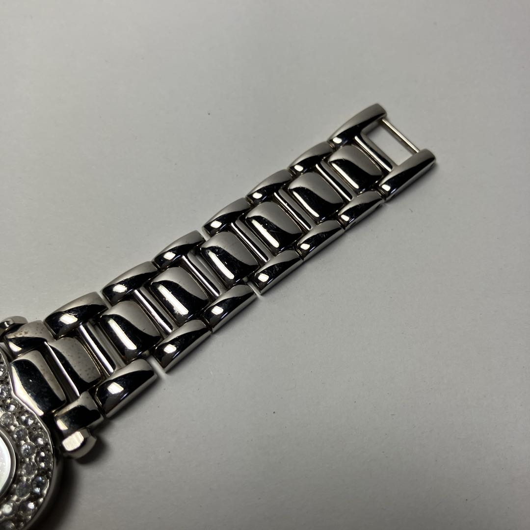 Alessandra Olla Analog Quartz Women アレッサンドラ・オッラ アレサンドラオーラ ハート型 Womenwatch ストーンベゼル 稼動品 シルバー