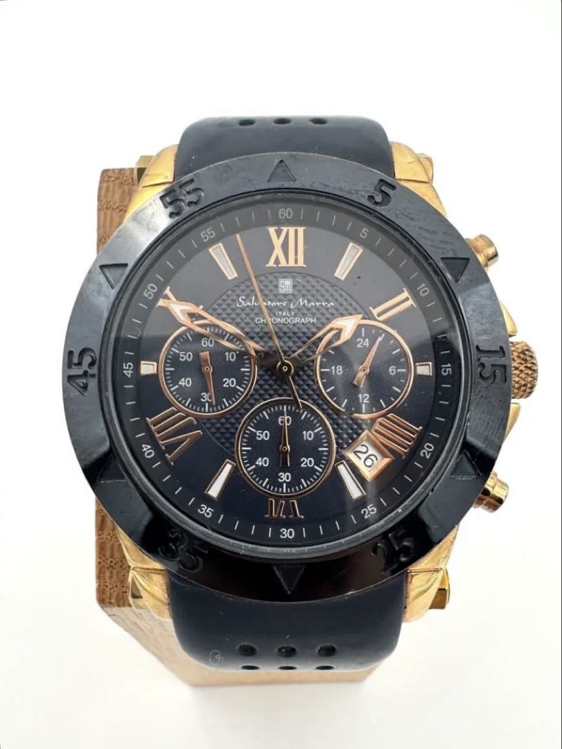 Salvatore Marra Analog Quartz Men Chronograph Watch For Parts