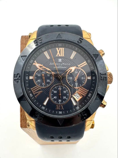 Salvatore Marra Analog Quartz Men Chronograph Watch For Parts