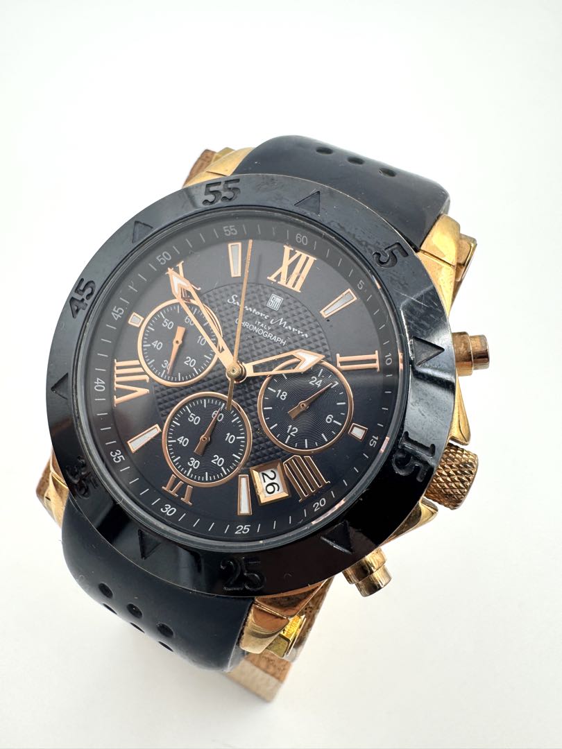 Salvatore Marra Analog Quartz Men Chronograph Watch For Parts