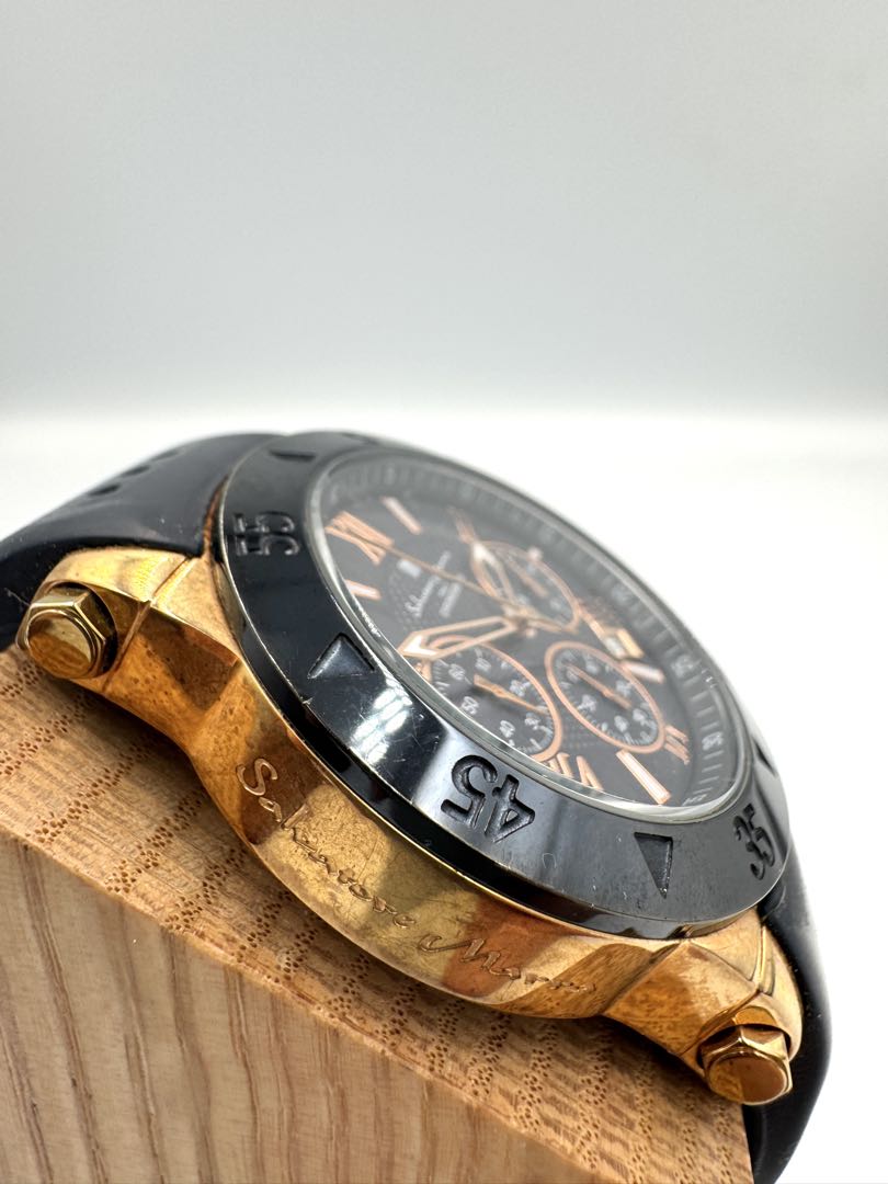 Salvatore Marra Analog Quartz Men Chronograph Watch For Parts