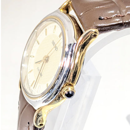 Seiko Exceline Analog Quartz Women Battery & Band Replaced Working Item