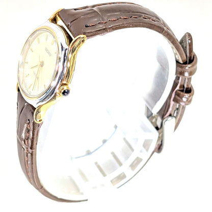 Seiko Exceline Analog Quartz Women Battery & Band Replaced Working Item