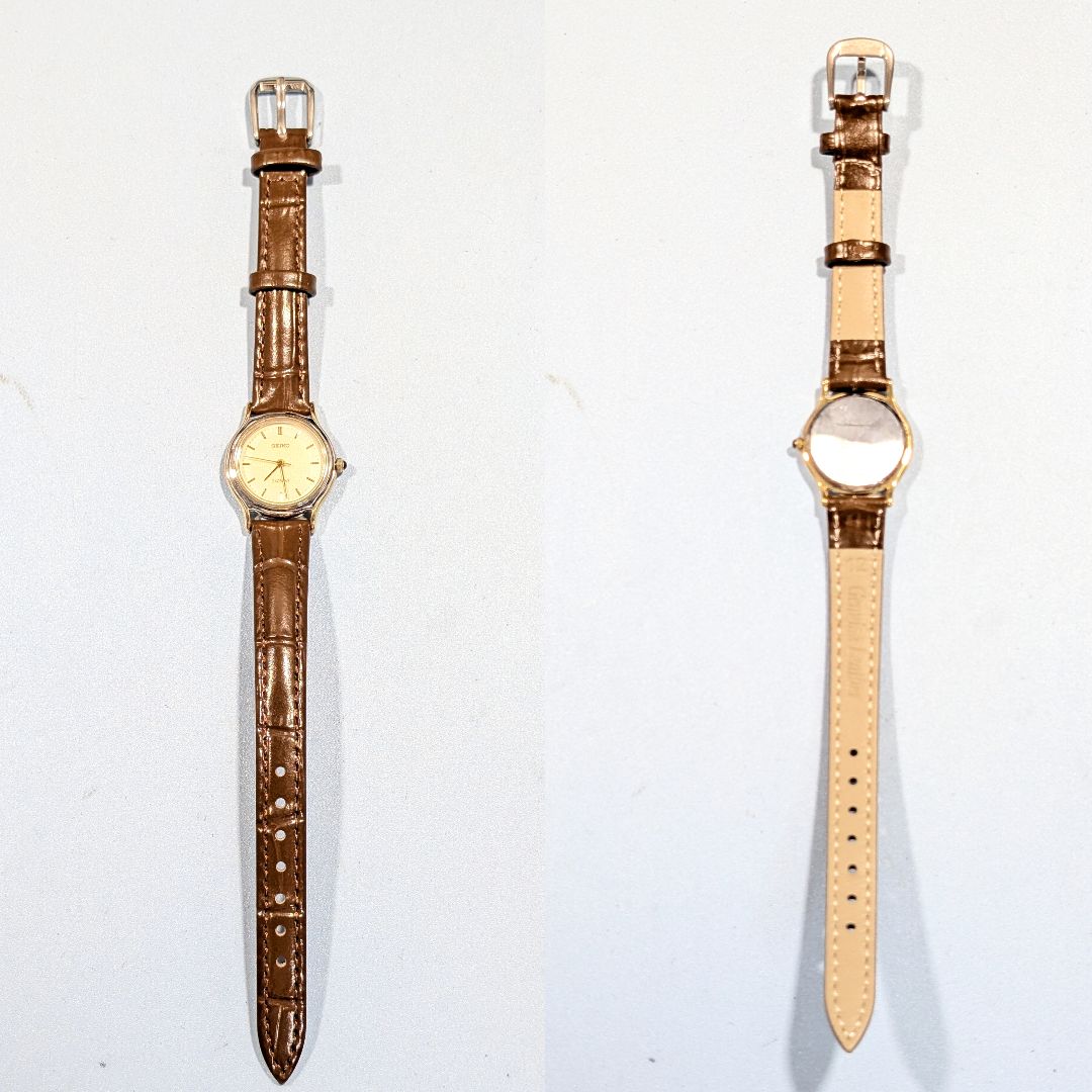 Seiko Exceline Analog Quartz Women Battery & Band Replaced Working Item