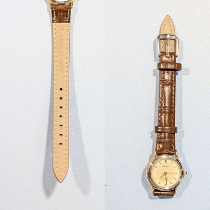 Seiko Exceline Analog Quartz Women Battery & Band Replaced Working Item