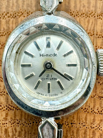 Citizen Hi-Mode 4-930207 YO Analog Mechanical (Manual) Women Vintage 21 Jewels Wgp Manual Ladies Watch Working