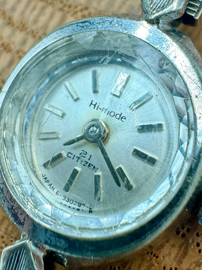 Citizen Hi-Mode 4-930207 YO Analog Mechanical (Manual) Women Vintage 21 Jewels Wgp Manual Ladies Watch Working