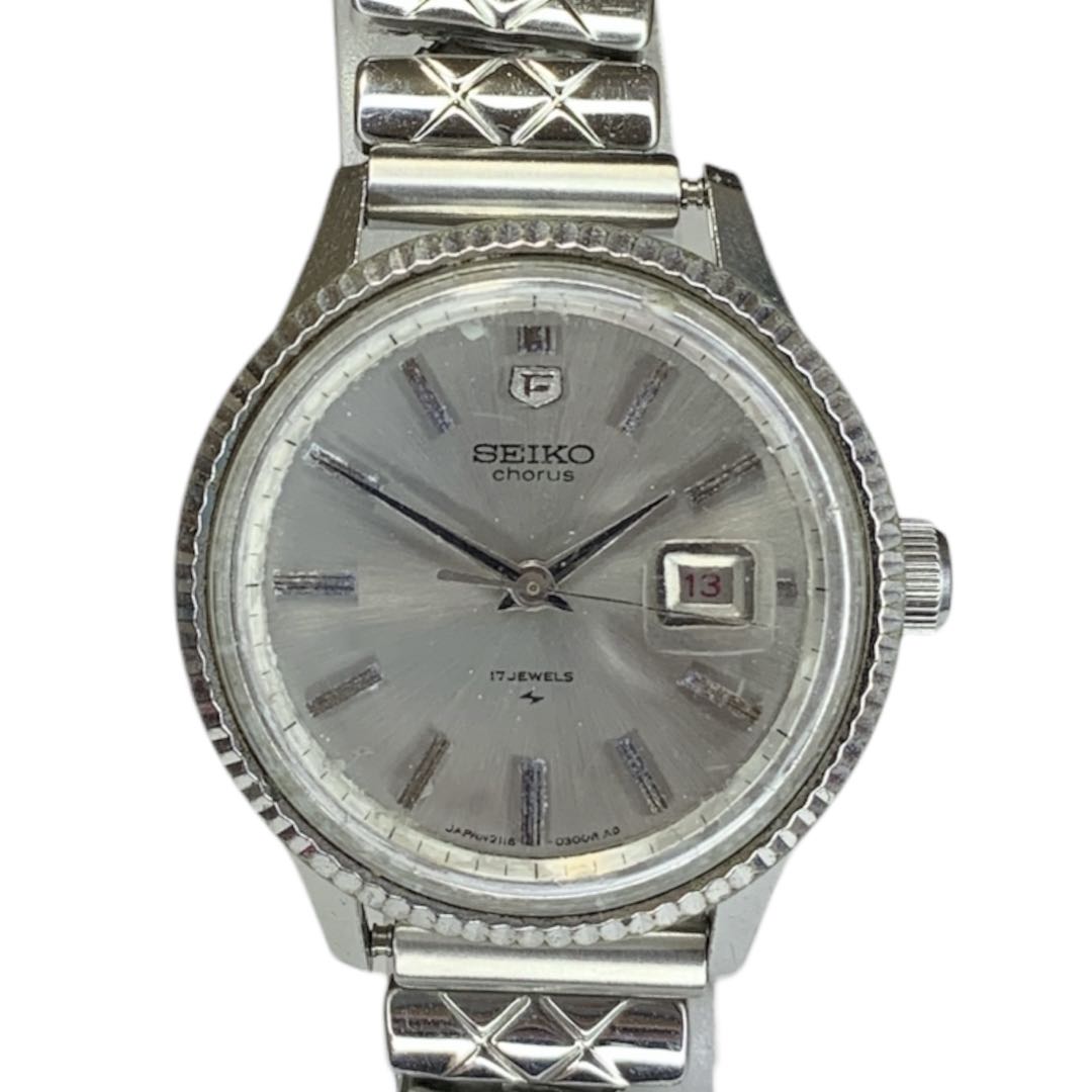 Seiko chorus 2118-0240 Analog Mechanical (Manual) Women 17Jewels Watch Manual Winding Operation Confirmed