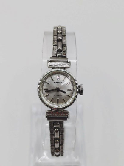 Analog Mechanical (Manual) Women Women Rado 21 Jewels Manual Winding Watch Silver Tone