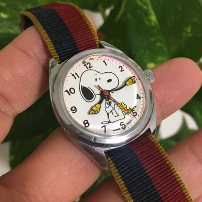 Snoopy PEANUTS SNOOPY Analog Mechanical (Manual) Women スヌーピー 希少 レトロ Watch （Manual Winding）