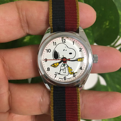 Snoopy PEANUTS SNOOPY Analog Mechanical (Manual) Women スヌーピー 希少 レトロ Watch （Manual Winding）