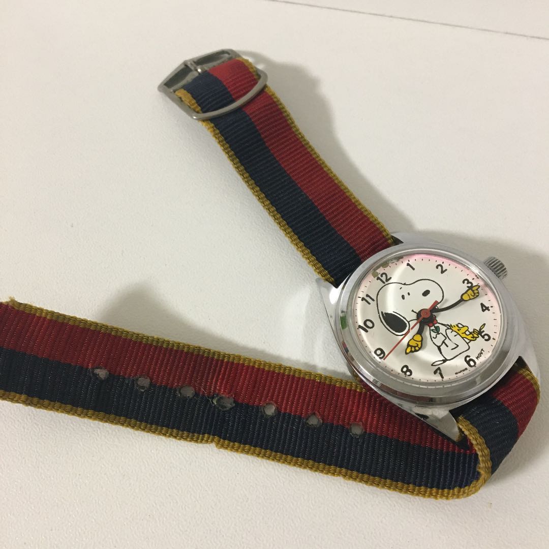 Snoopy PEANUTS SNOOPY Analog Mechanical (Manual) Women スヌーピー 希少 レトロ Watch （Manual Winding）