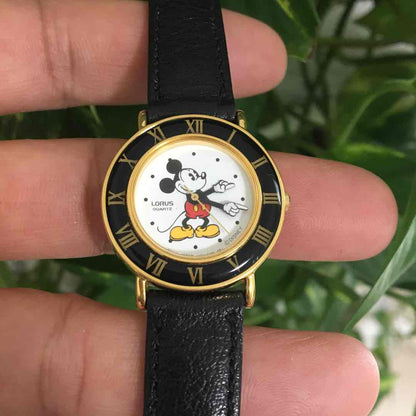 LORUS Disney Analog Quartz Women ロラス 希少 レトロ ミッキー Watch