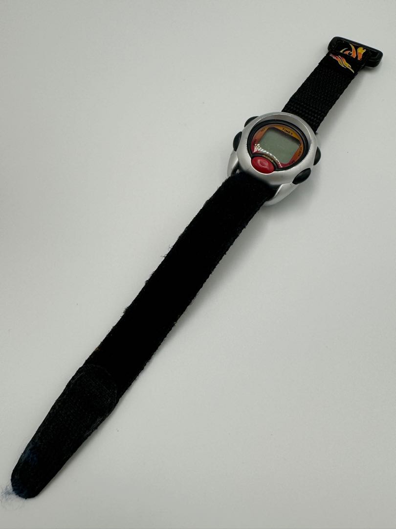 TIMEX KIDS Digital Watch Flame Fire Pattern