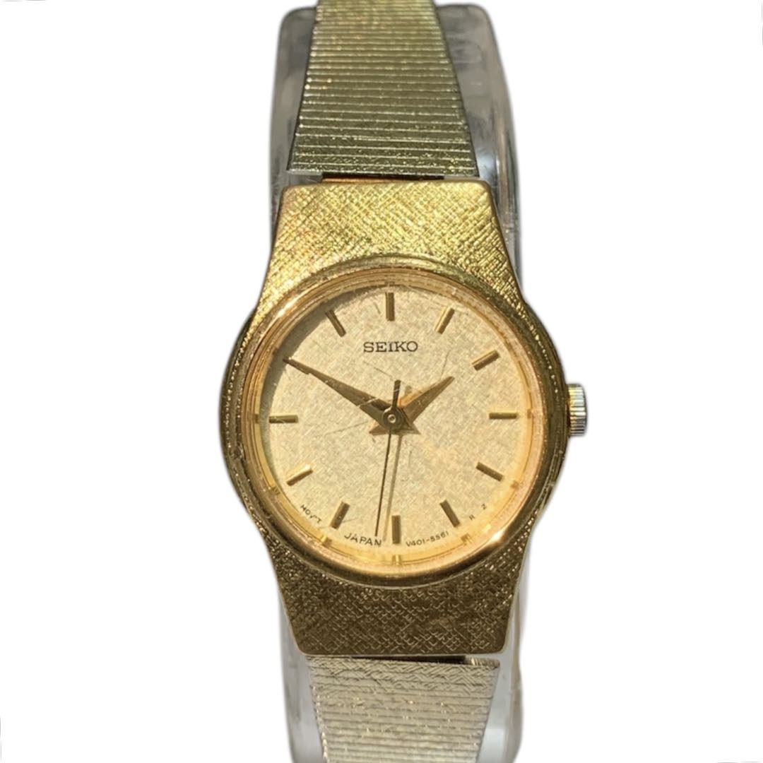 Seiko Analog Quartz Women Watch Gold Operation Confirmed
